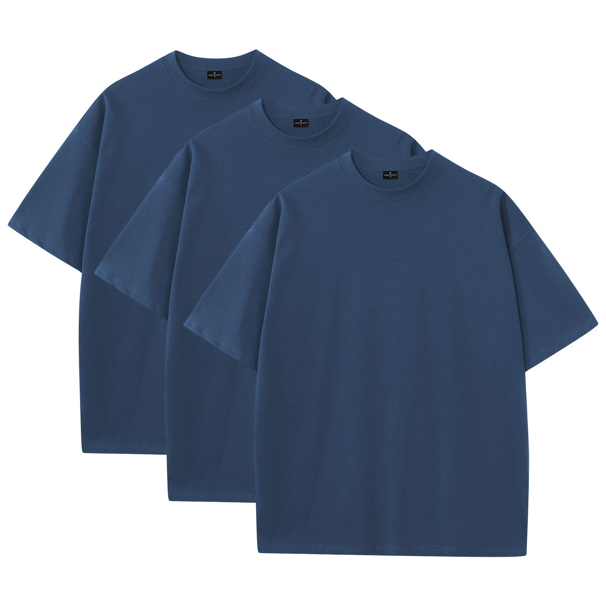 All Navy Blue 3-Pack - 275GSM Heavy Loose Fit T-Shirt