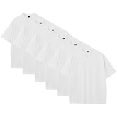 All White 6-Pack - 275GSM Heavy Loose Fit T-Shirt