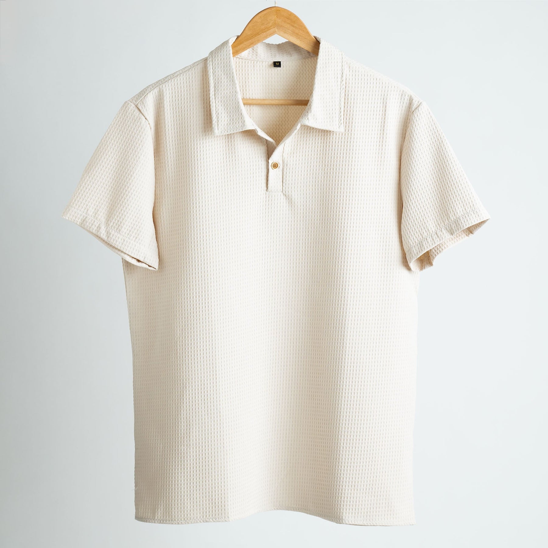 Waffle Knit Polo Shirt